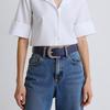 Unique Waist Chain Carved Buckle Leopard Print Chain Cowgirl Belt for Women Proms Club Party for Jeans Dresses