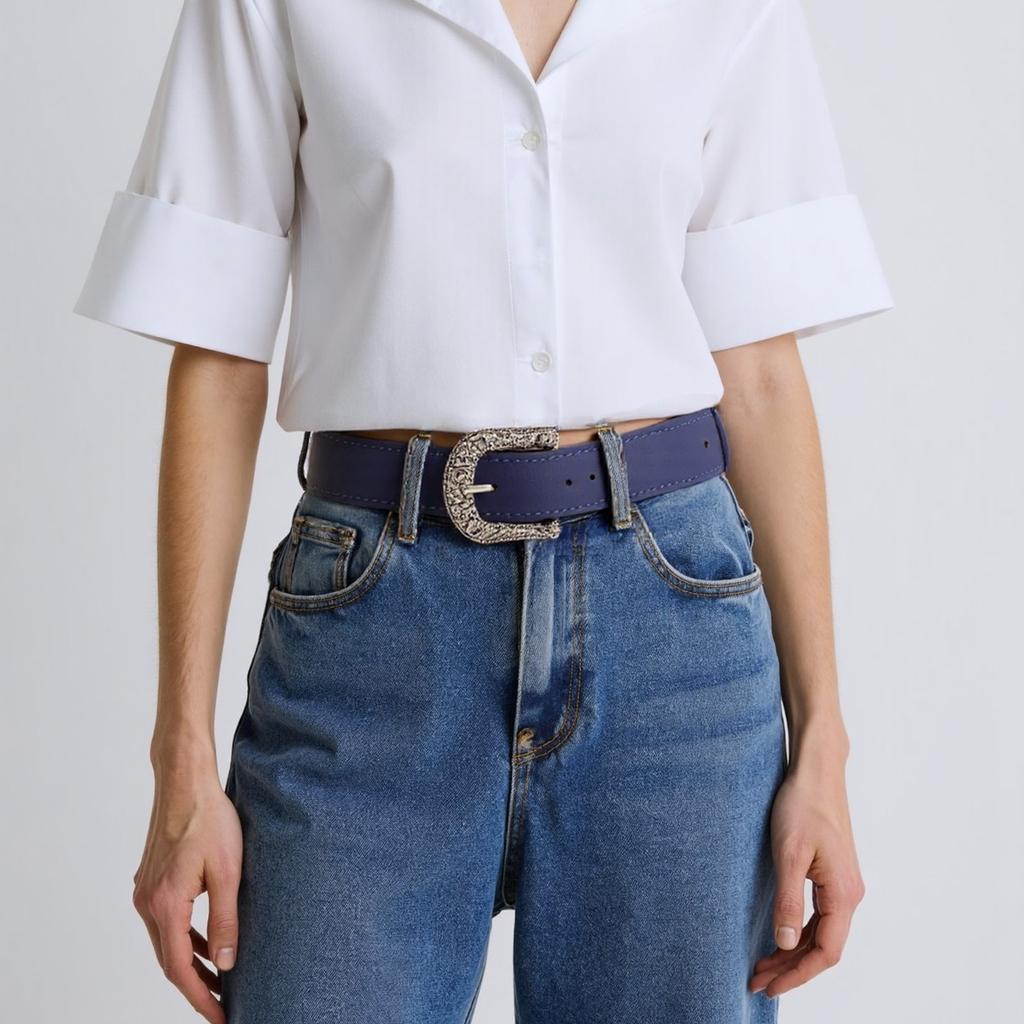 Unique Waist Chain Carved Buckle Leopard Print Chain Cowgirl Belt for Women Proms Club Party for Jeans Dresses