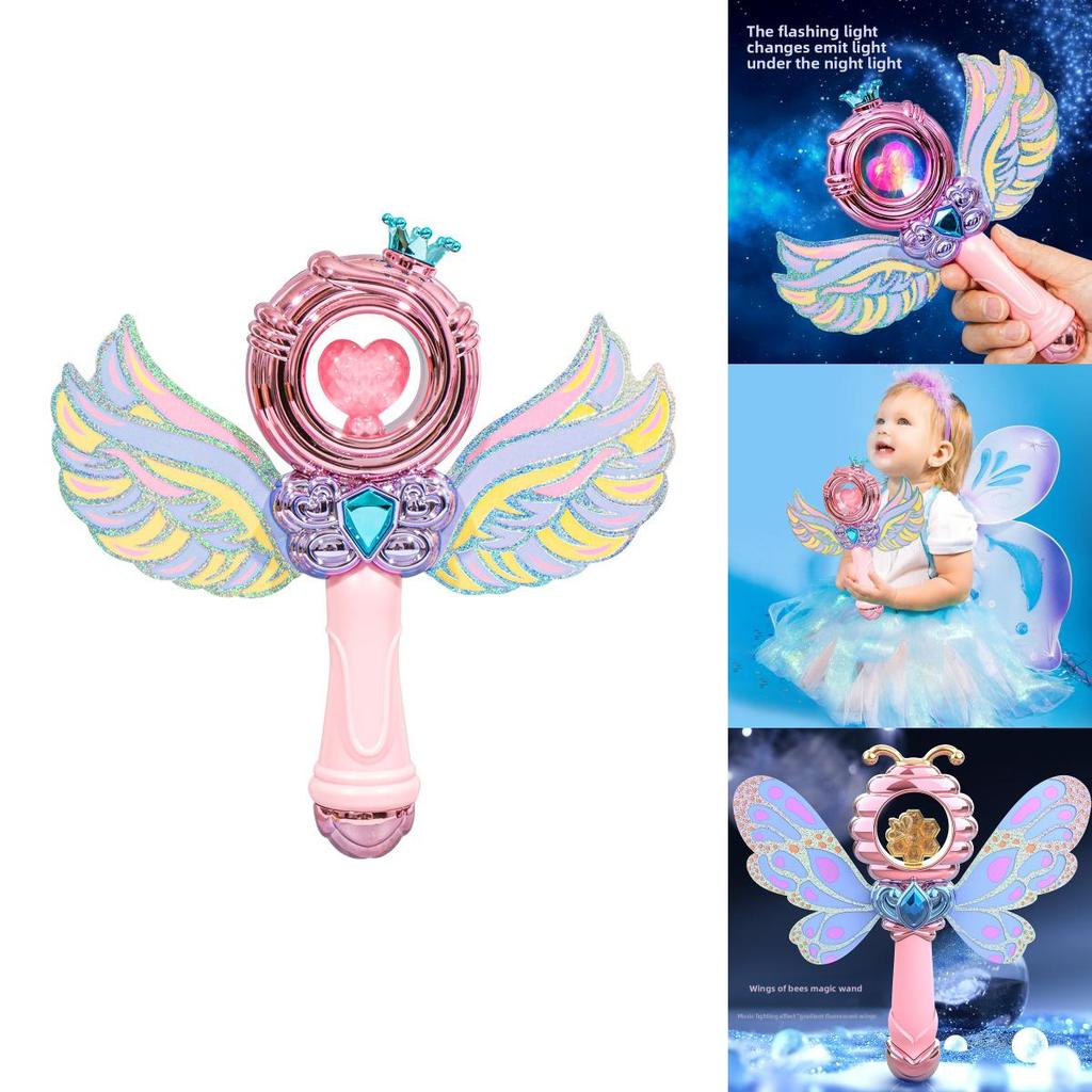 Vílí hůlka s křídly pro dívky Svítící ve tmě Princeznovský dárek pro děti