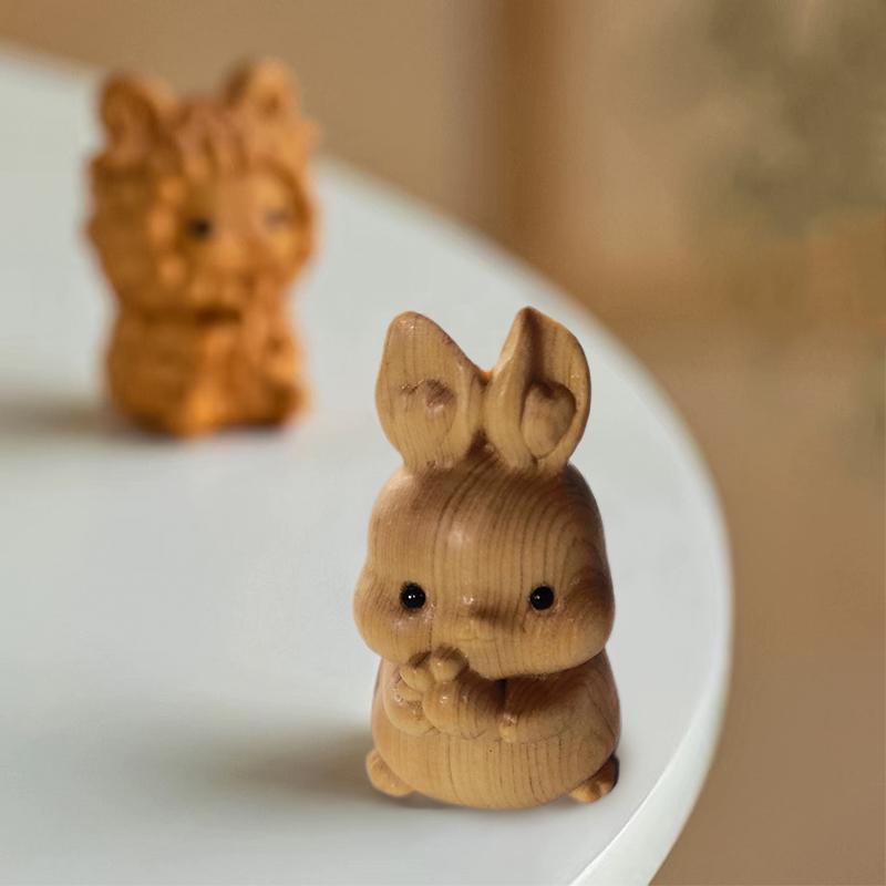 Drewniane chińskie zodiakalne DIY Ręcznie robione Rzeźbione Ozdoby Zwierzęta Do Naszyjnika Breloczki Wisiorki Akcesoria Biżuteryjne