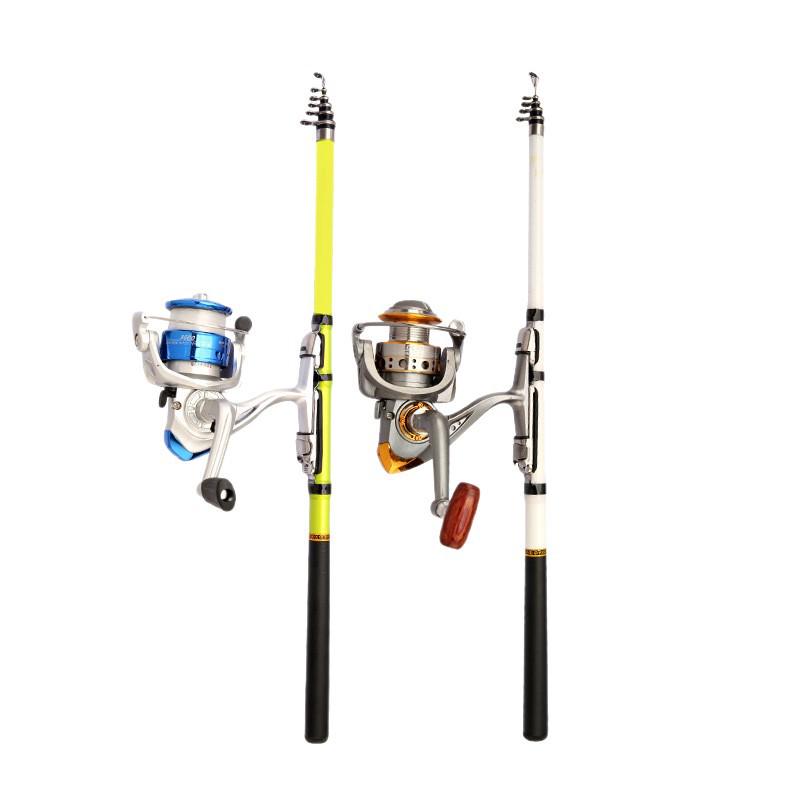 New Soft Tail Telescopic Fiberglass Fishing Rod - Handheld Sea & Rock Use with Large Guide Ring & Roller Guide