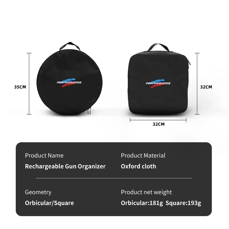 BAGI7 Naklejka Samochodowa Gorąca Do Samochodu Elektrycznego BMW Pudełko do Przechowywania Kabli Ładowania Torba do Przenoszenia Kabli Ładowarki Organizer do Bagażnika Akcesoria Samochodowe Do BMW Perf
