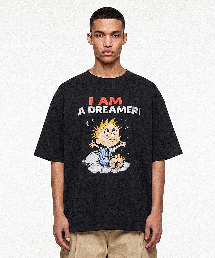 Deoseutoli Dreamer Double Short Sleeve Tee (Black)