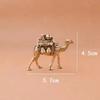 Vintage Brass Camel Figurine Miniature Desktop Craft Home Decor Heavy Cute Animal Statue Home Accessories