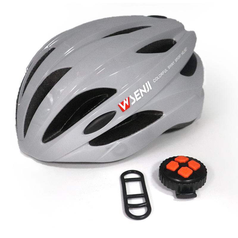 Bike Ride Turning Warning Light Helmet Mountain Bike Night Ride Tail Light Colorful Glowing Helmet