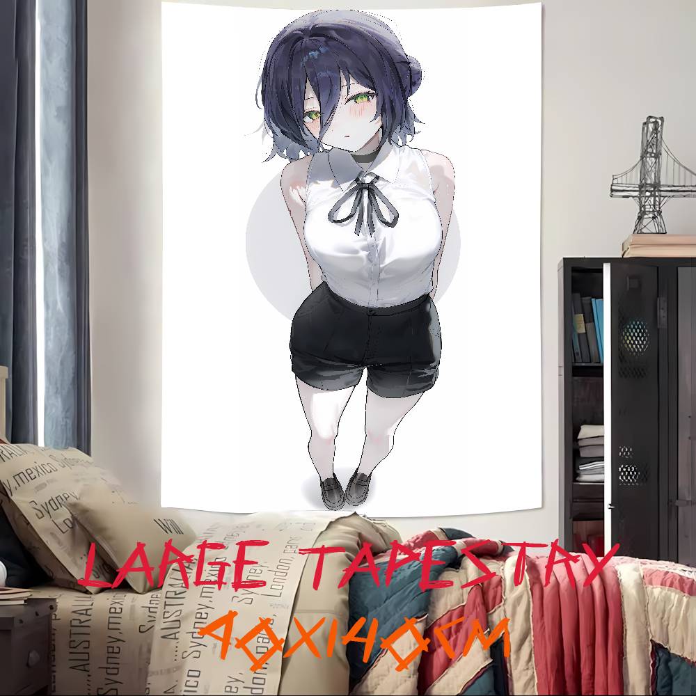 New Movie Pretty Hot Girl Reze Tapestry Decoration Bedroom Dormitory Background Cloth Holiday Home Living Room Club Tapestry