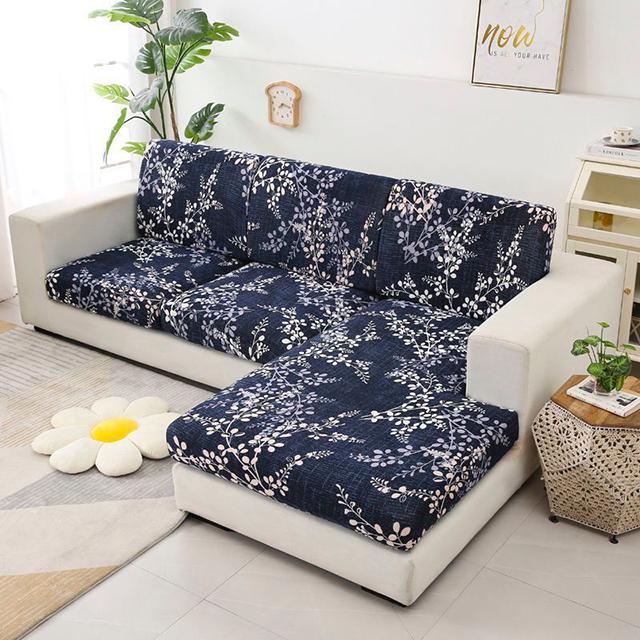 Printing Sofa Seat Cushion Covers L Shape Universal Stretch Sofa Seater Cover Stretch Washable Removable Slipcover