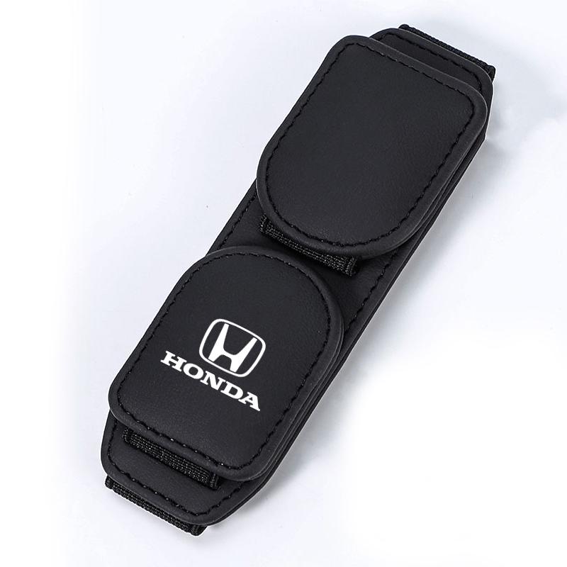 Car Glasses Clip Multifunction Leather Card Ticket Holder For Honda Civic Fit Jazz Accord Pilot CRV Odyssey Passport City Vezel SM1