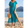 Women's Plus Size Sexy Split Beach Holiday Beach Bikini Long Sun Protection Dress
