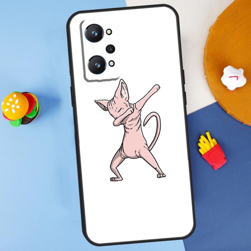 Sphynx Cat For Realme 14 13 12 10 11 Pro Plus GT 6 6T 5 GT7 Pro C55 C51 C21Y C25S C67 C75 C53 C61 Case