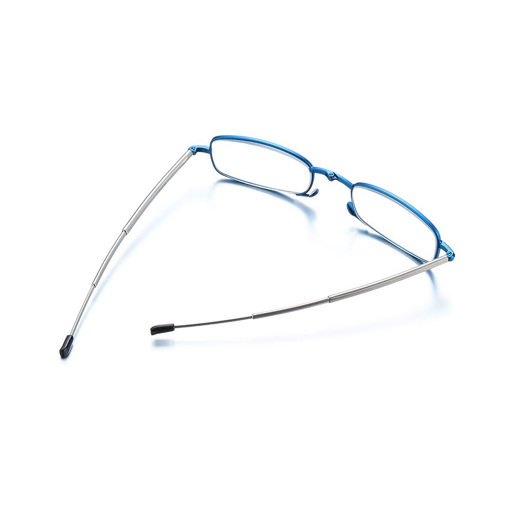 Premium Folding Reading Glasses for Men Ladies Portable Telescopic Legs Rotation Presbyopia Eyeglasses with Glasses Case Strength+1.0~4.0