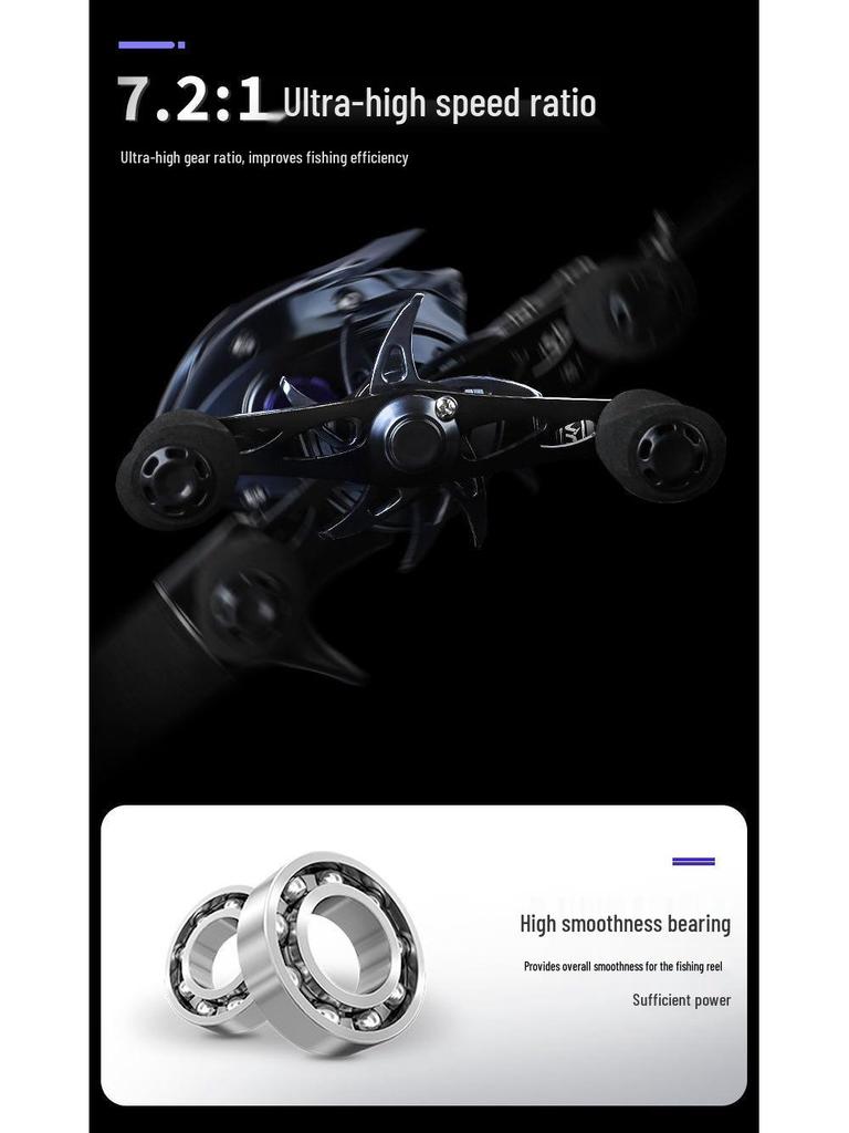 Ultralight Anti-Backlash Low Profile Blackfish Lure & Raft Fishing Reel