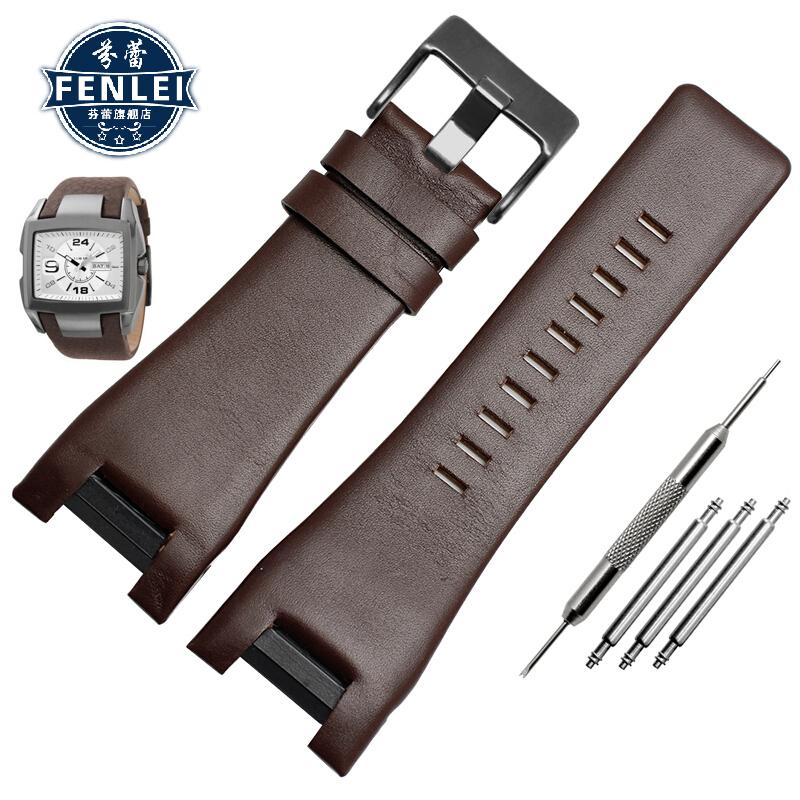 

Genuine Leather Strap For Diesel DZ1216 DZ1273 DZ4246 DZ4247DZ287 Notch Bracelet Men s Watchbands Wristwatches 32×17MM Bracelet 32mm