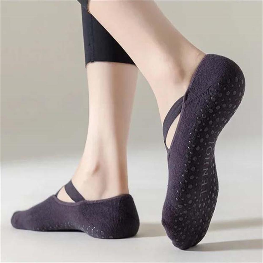 4 Paar Antislip Enkel Yoga Sokken voor Dames – Perfect voor Yoga, Pilates en Workouts