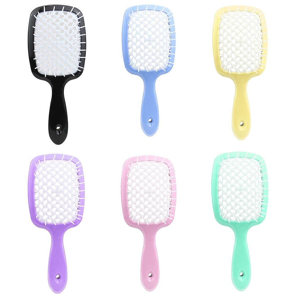 

Полая распутывающая парикмахерская расческа для влажных и сухих волос, массажная пластина для кожи головы, расчески