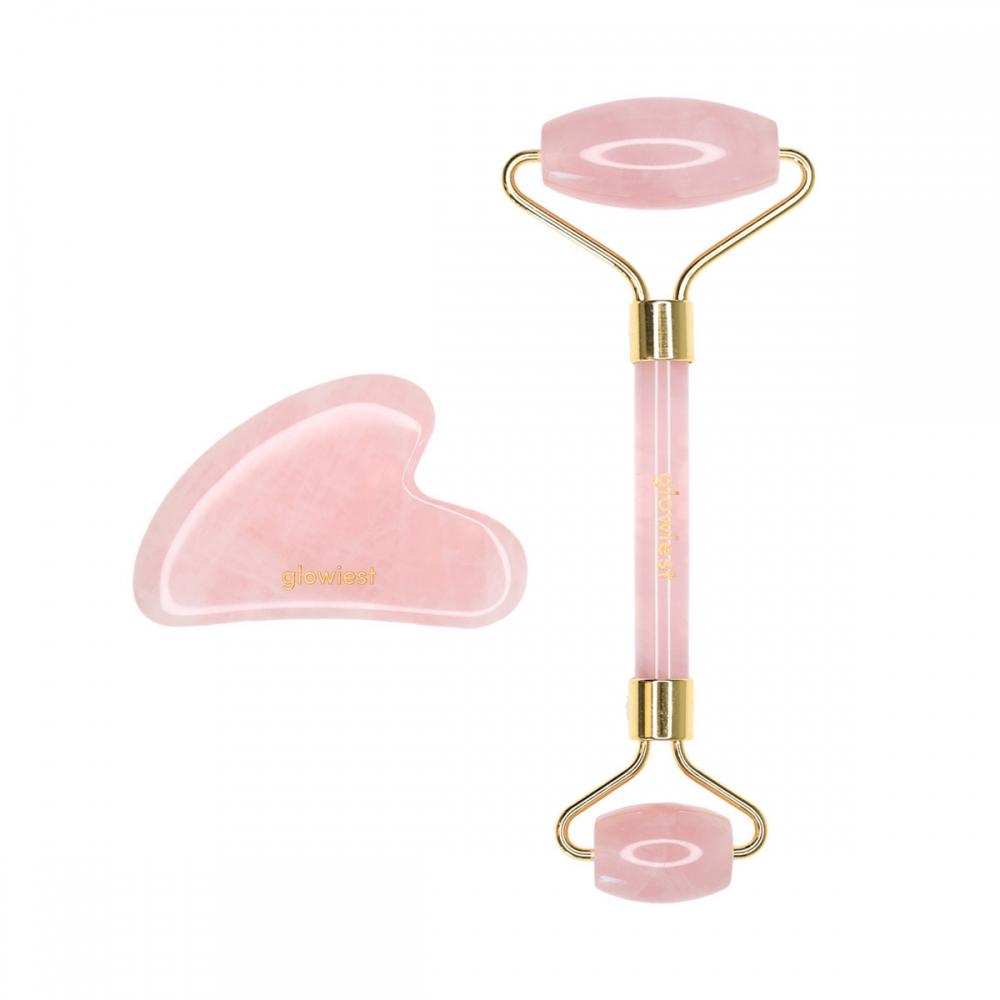 

Gloist Rose Quartz Gua Sha & Roller