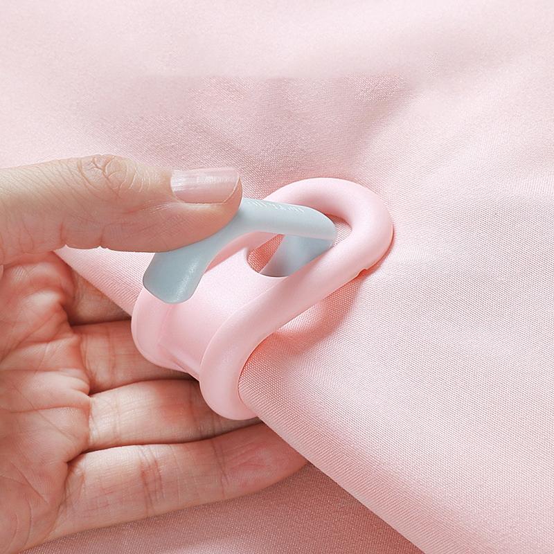 6PCS Anti-slip And Needle-free Mattresses Quilt Holder Bed Accessories Quilt Cover Blanket Clip Tongs Anti-running Clothespin