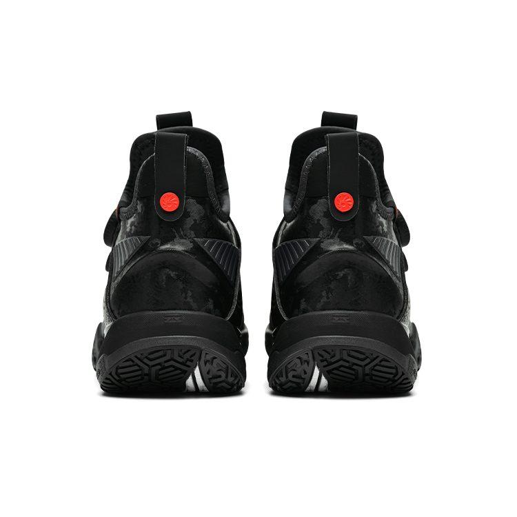 Li Ning Saga 2 Max Slip Resistant Abrasion Resistant Mid Top Badminton Shoes Unisex Black AYAT001-2