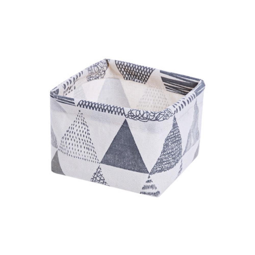 Laundry Basket Desktop Cotton Linen Cosmetics Container Storage basket