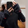Elbow Arm Sleeves Slouchy Y2K Warm Gloves for Women Girl Casual Hand Warmers