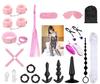 Meccol Adult SM Toys for Female Erotic Sex Toys for SM Secret Packaging 20-Piece Toys, Women, Restraints, Play, Popular, Unisex, (Pink)