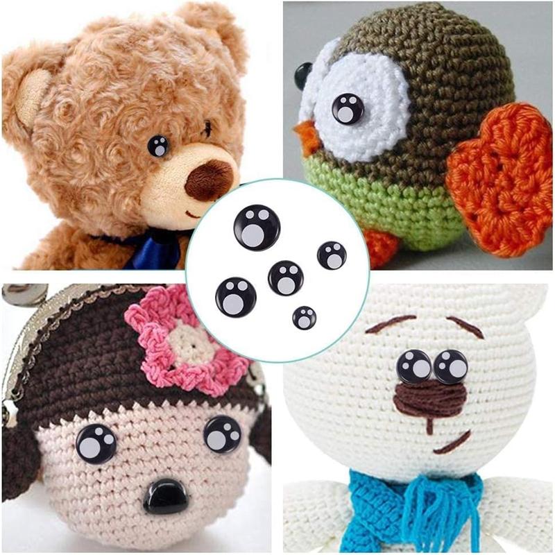 100PCS Plastic Eye 8-16mm Doll Eye Cartoon Safety Eye DIY Handmade Doll Bear Craft Supplies Stuffed Toy Doll Accessories Gift