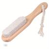 Two-sided Natural Bristles Floating Stone Foot Grinder Feet Care Massage Brush Exfoliating Dead Skin Remover Pedicure Tools