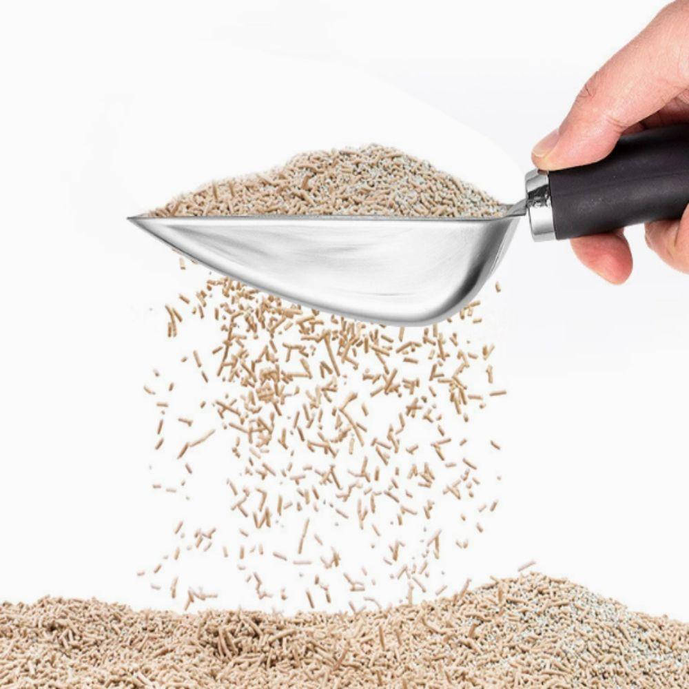 Stainless Steel Cat Litter Scoop Hollow Design Pet Poop Shovel Pets Litter Shovel  Cat Sand