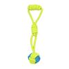 Rope Knot Dog Toy Knot Ball Chew Toy Interactive Tug-of-War Toy Soft Bite-Resistant Fetch Toy for Small To Large Dogs Teeth Cleaning Anxiety Relief