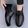 Spring Autumn Men's Leather Shoes Retro Style  Casual  Luxury Brand Italian Shoes Designer 2024 New Fashion