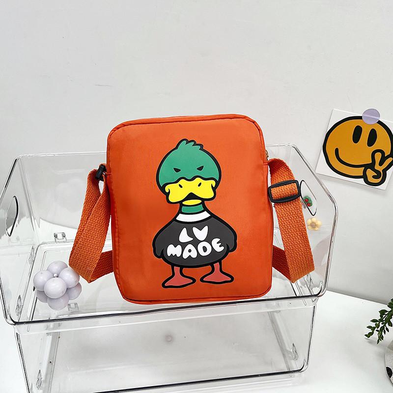 Adorable Cute Duck Shoulder Bag For Kids Fashionable Shopping Sling Bag оранжевый
