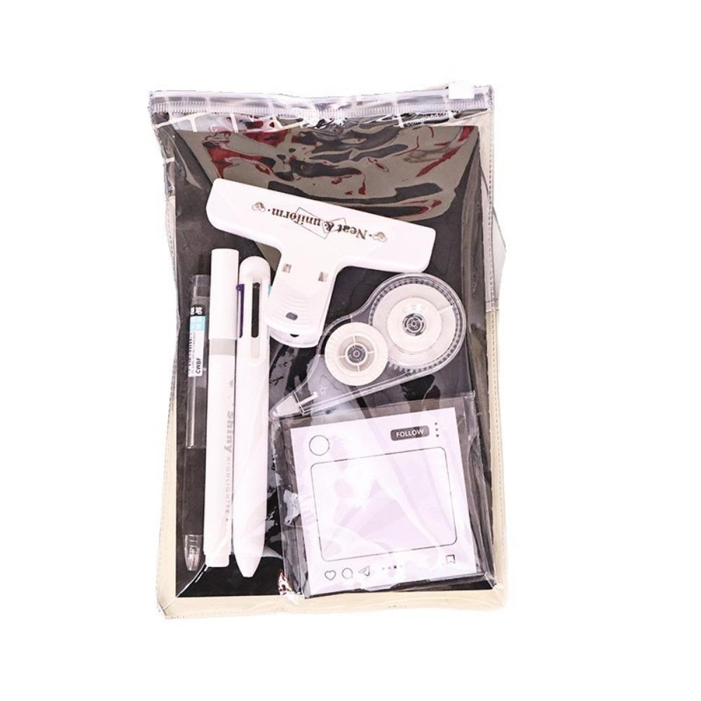 

Portable School Stationery Set Simple Student Tools Gift Kit School Supplies 1 Set