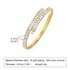 Charms Tennis Bracelet for Women, Cubic Zirconia Chain Bracelet Adjustable,Stainless Steel Miami Link CZ Bangle Gift