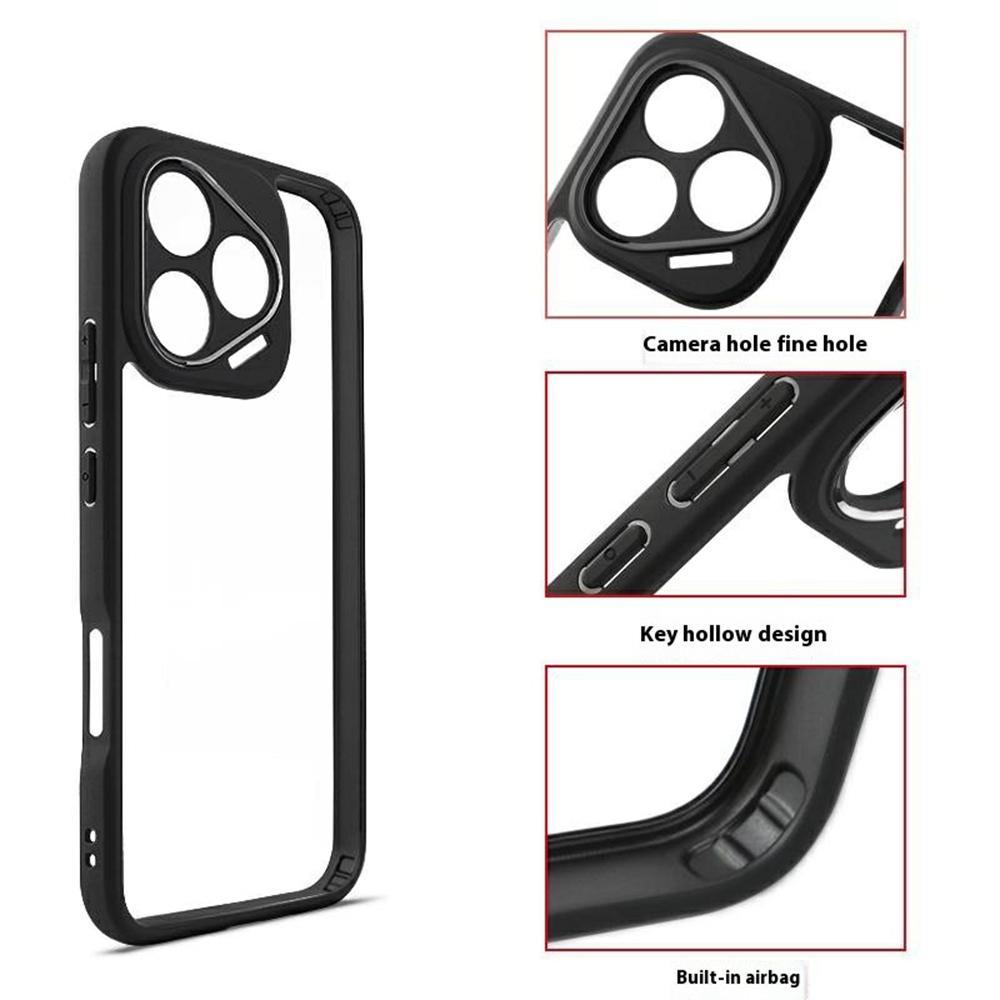 For Honor 400 Lite 5G Case Shockproof PC + TPU Clear Back Phone Cover