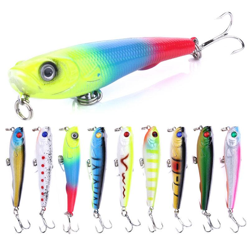 Buy 1pc HENGJIA Topwater Lures Plastic Pencil Bait 7cm 6.7g Boat