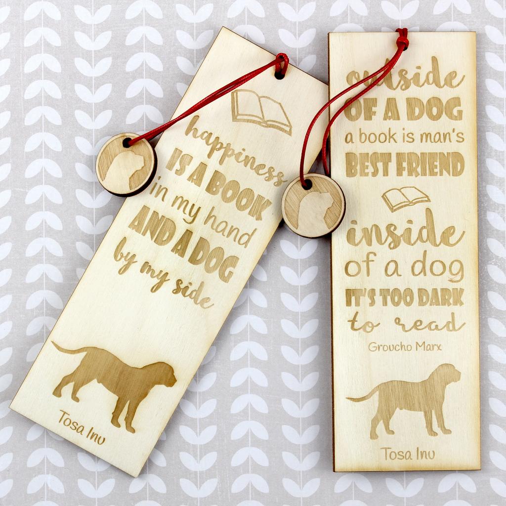 Tosa Inu, Tosa-Ken, Japanese Mastiff - dog bookmark, personalized bookmark, dog gadget for Art-Dog brand readers