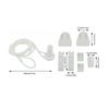 Blind Fitting Set Plastic Roller Shutterhead Controller White