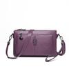 New crossbody soft leather multi-layer large-capacity shoulder small square bag