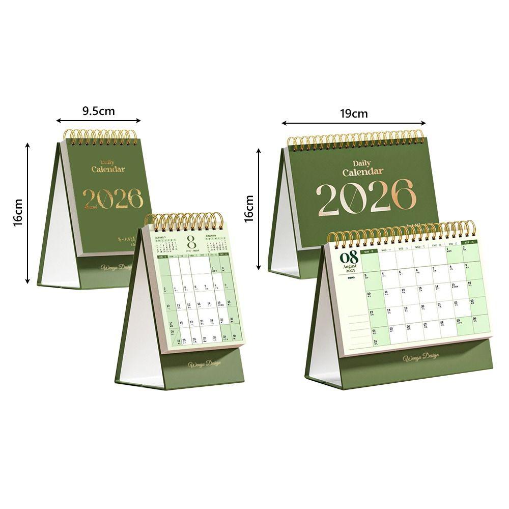 Nützlicher 2026 Desktop-Papierkalender Multifunktionaler Heimdekor Planer Zeitplaner Jahresnotizbuch Agenda Organizer