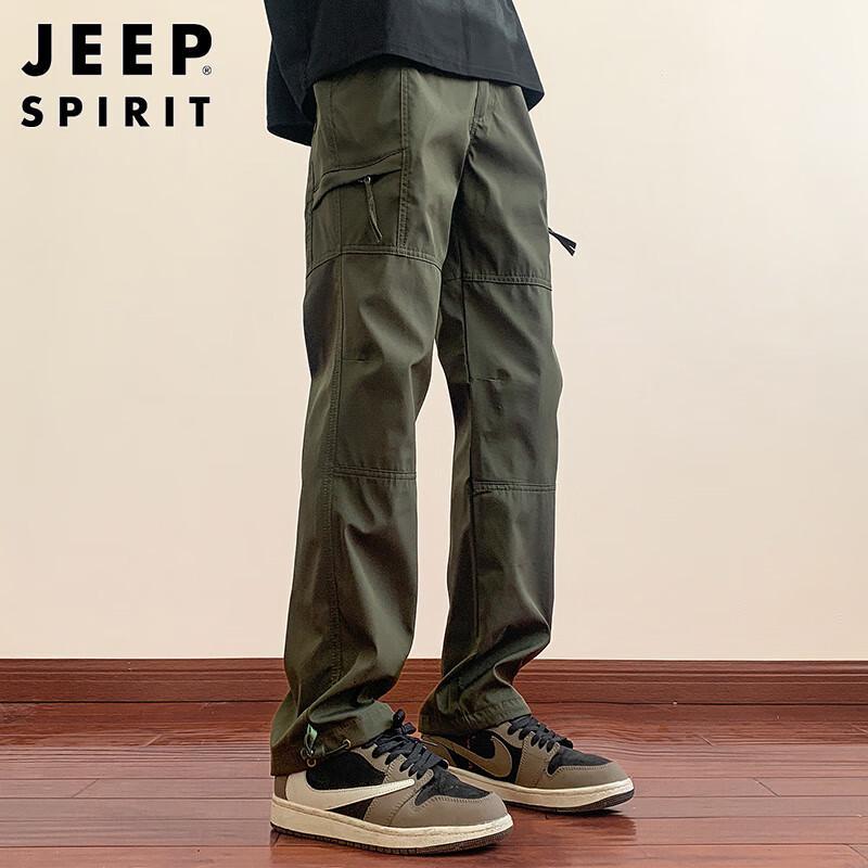 

JEEP SPIRIT Men s Loose Straight Fit Cargo Casual Pants XL