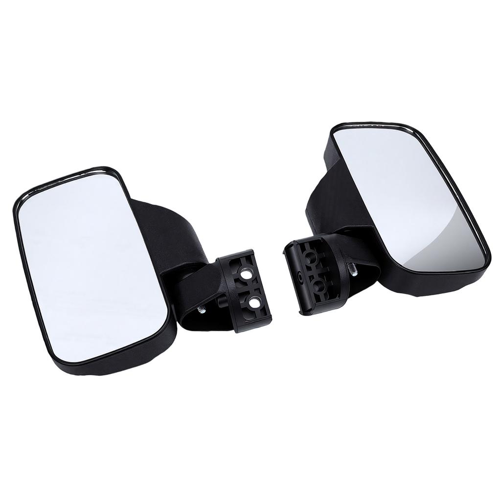 UTV Side Rear View Mirror 2 Pack Wide Angle Adjustable Heavy Duty Clamp On for SXS Vehicle