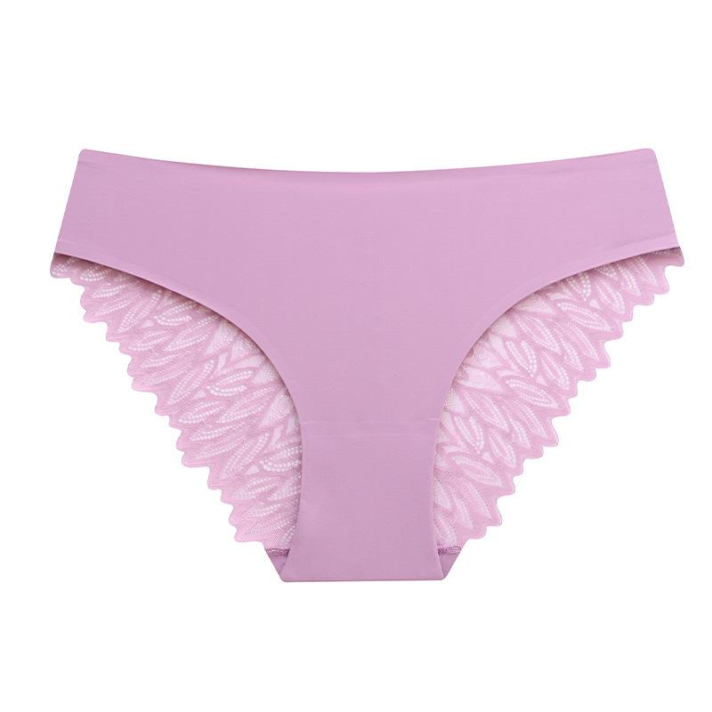 

Женские кружевные трусики без следов, трусики-бикини с низкой талией, женские закрытые трусики большого размера L