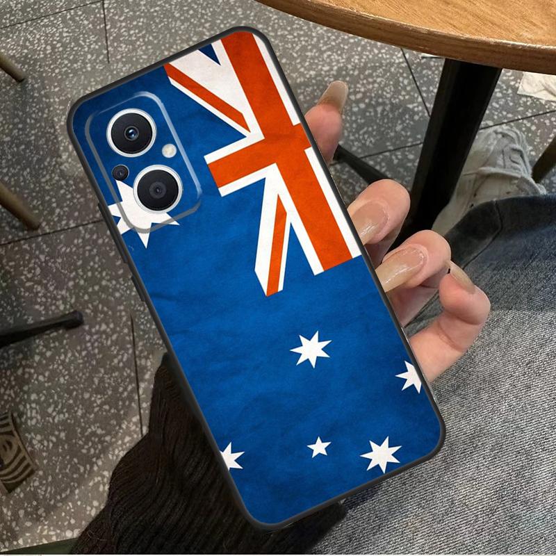 

Australia Flag For OPPO Reno 14 13 12 11 10 Pro 8T 11F 12F 13F 14F 7 8 Lite OPPO Find X8 X6 X5 X9 Pro Case OPPO Reno14
