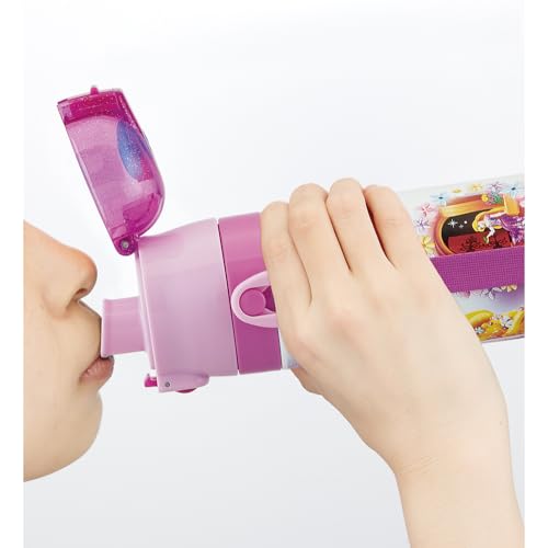 Skater Children's Stainless Steel Water Bottle Direct Drinking 470ml Disney Rapunzel On the Tower 24 Child-friendly Lightweight Type Cold Storage Wate