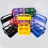 1pc 4-Slot Portable Foldable Beer Basket - Durable Plastic Drink Bottle Holder for Home Outdoor Camping Picnic