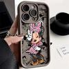Minnie Mickey Mouse Phone Case For iPhone 17E 11 12 13 14 15 16 17 Pro Max Fundas 17 Air Plus 16e 13 Mini Silicone Cover