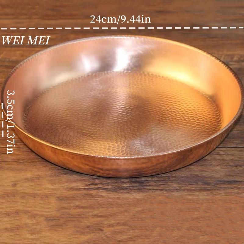 Vintage Copper Fruit Plate,Handcrafted Hammer