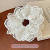 Korean Style Spring/Summer Floral Intestine Hair Scrunchie for Women – Elegant Ponytail Tie and Mori Girl Accessory.