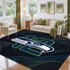 Seattle Seahawks Design Kristall-Samt Teppich Weiche Dekorative Matte für Schlafzimmer Eingang