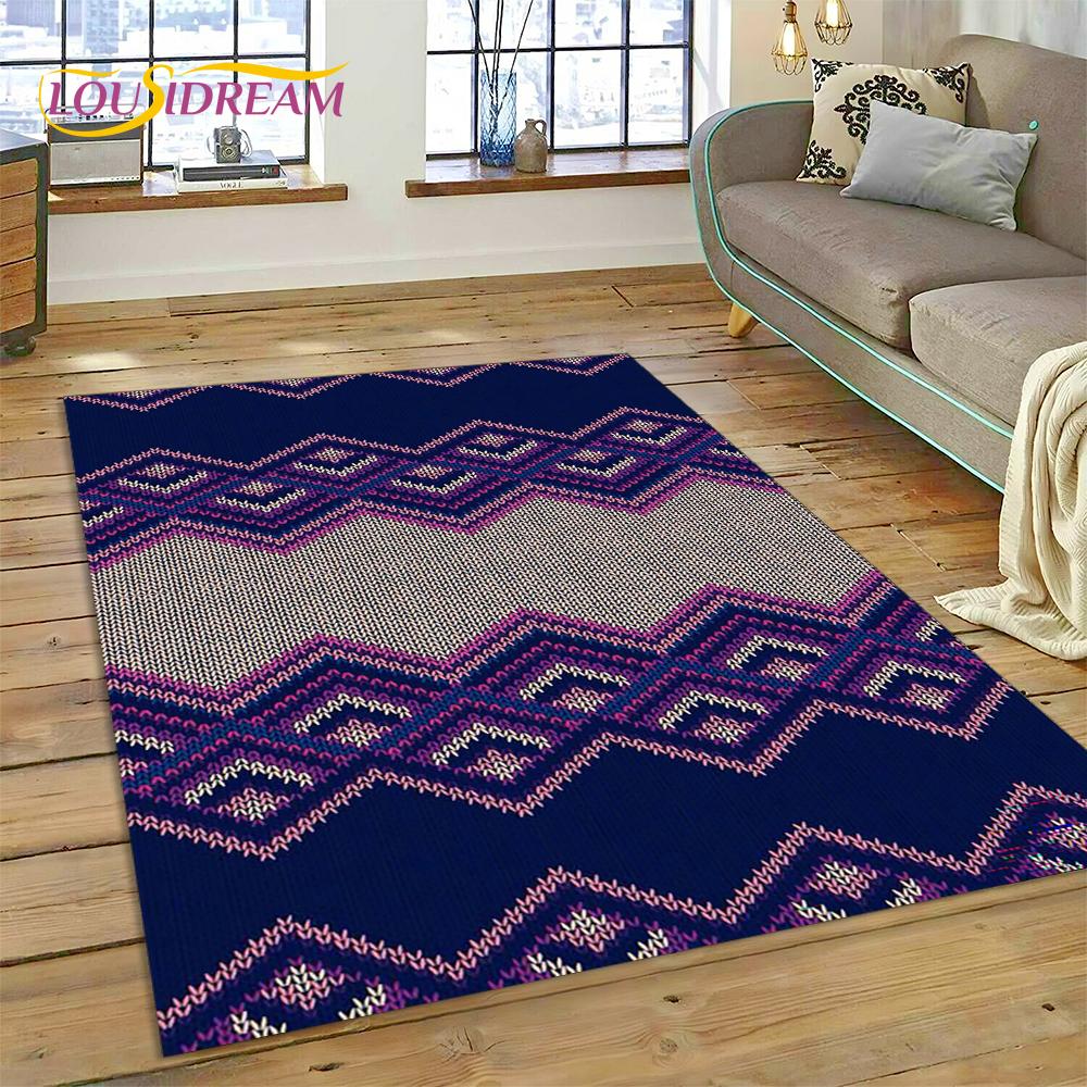 Bohemia Nordic Celts Turkish Series Carpet Rug for Home Living Room Bedroom Sofa Doormat Decor,kid Area Rug Non-slip Floor Mat